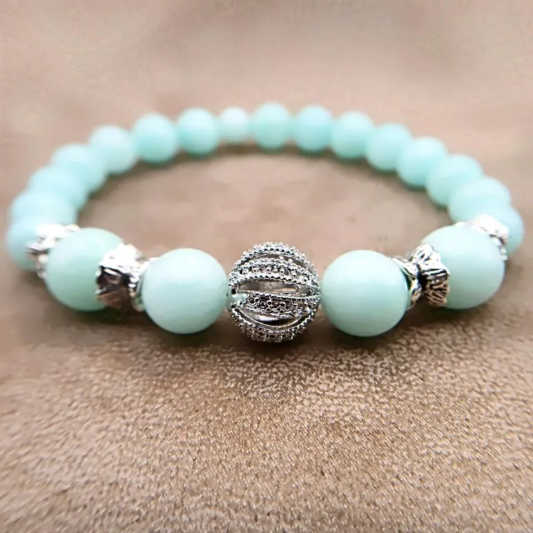 Браслет с амазонитом