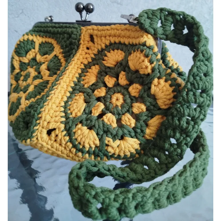 Сумка женская, летняя из полиэфирного шнура