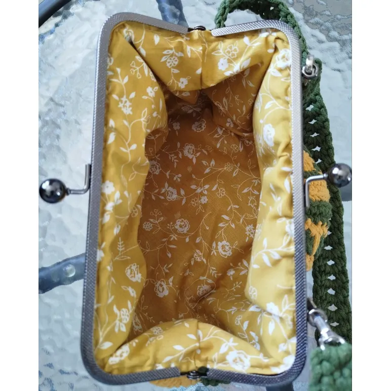 Сумка женская, летняя из полиэфирного шнура