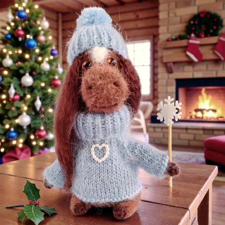 Вязаные лошадки