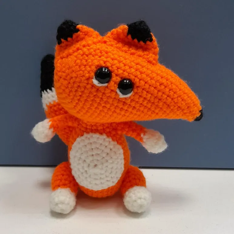 Лис вязаный крючком