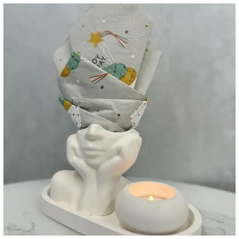 Подарочный набор с вазой-кашпо "Мечтательница"