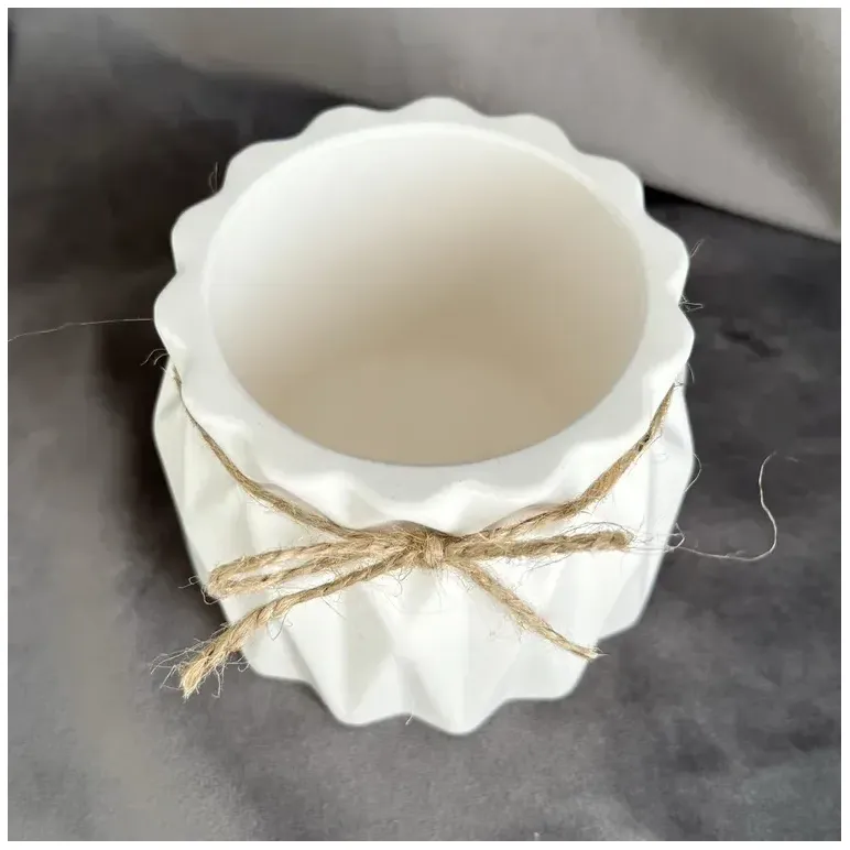 Ваза из гипса для сухоцветов