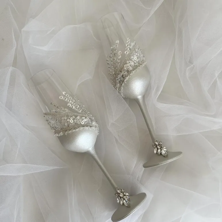 Бокалы для молодоженов на свадьбу