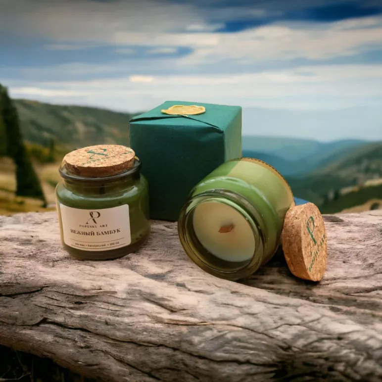 Свеча ароматическая PANED ART, Нежный бамбук, 100 мл