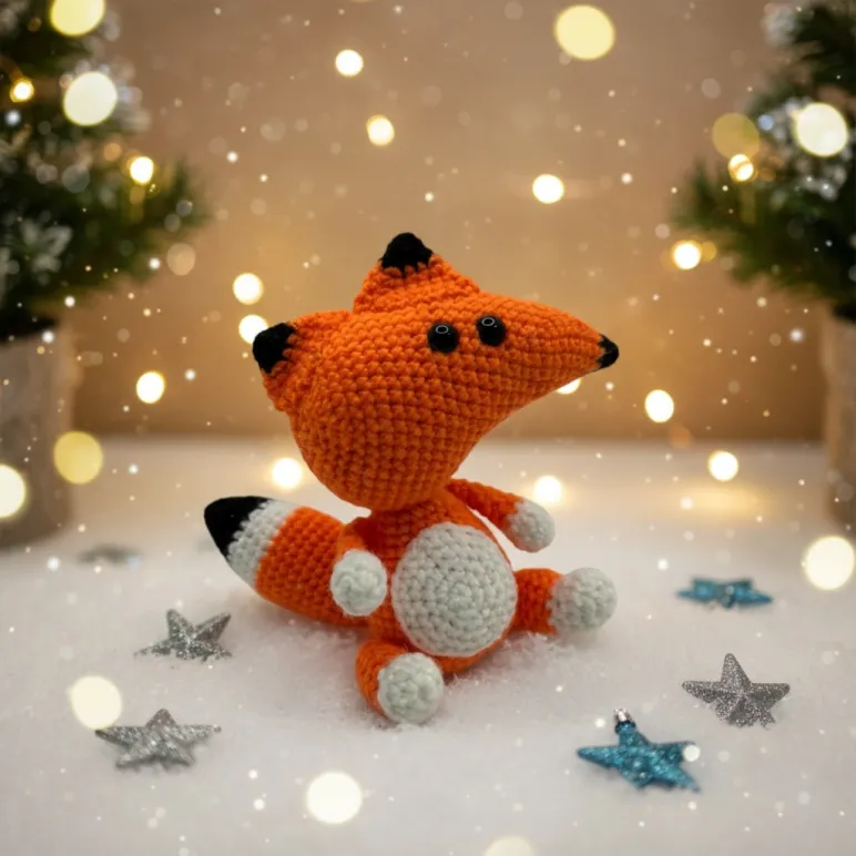 Лис вязаный крючком