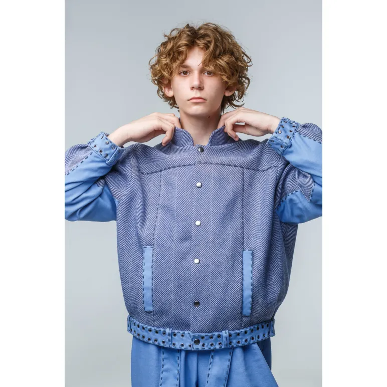 Костюм «URBAN EXPLORER»: джинс, кашемир и винтажная отделка