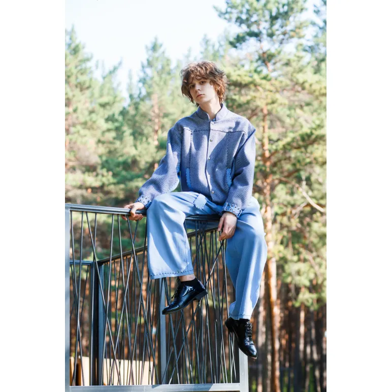 Костюм «URBAN EXPLORER»: джинс, кашемир и винтажная отделка