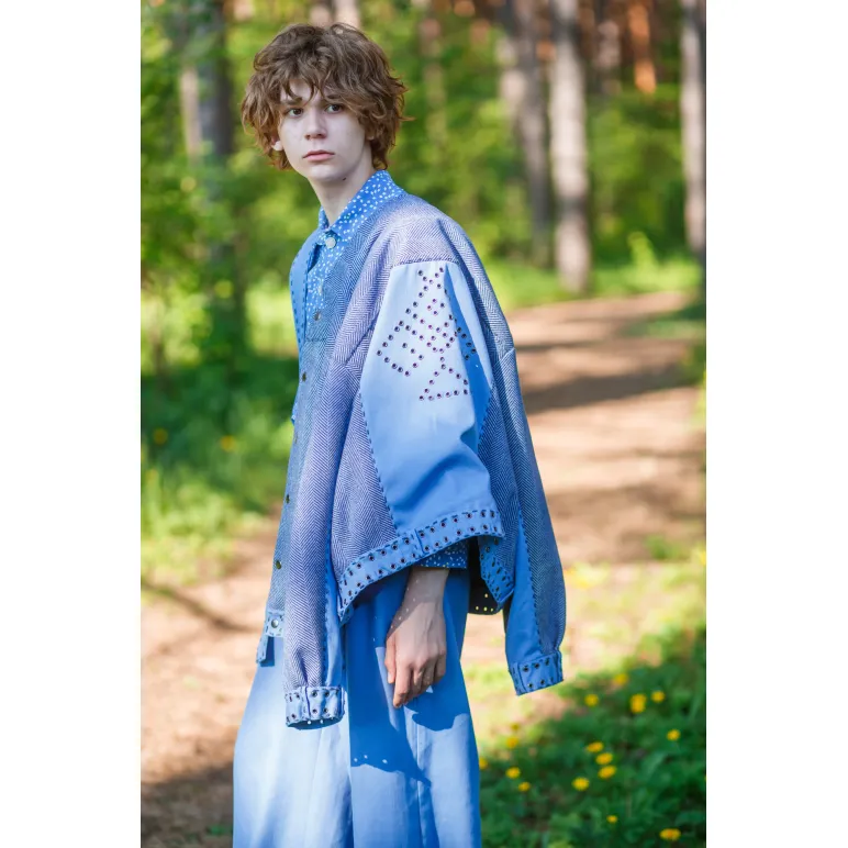 Костюм «URBAN EXPLORER»: джинс, кашемир и винтажная отделка