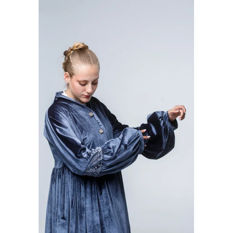 Ретро пальто Бархатные сумерки. Размер 44-48