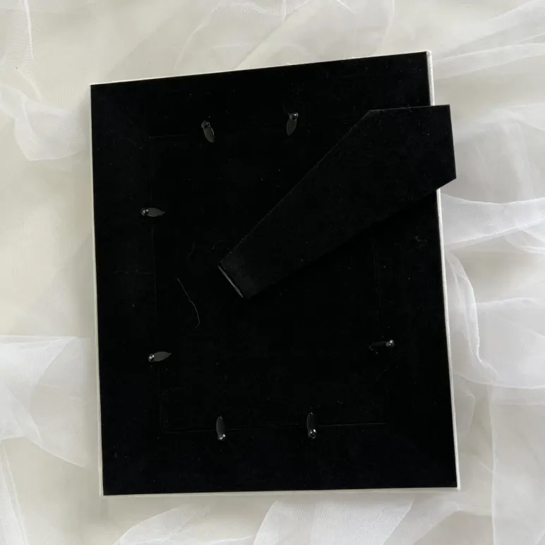 Фоторамка белая с цветами