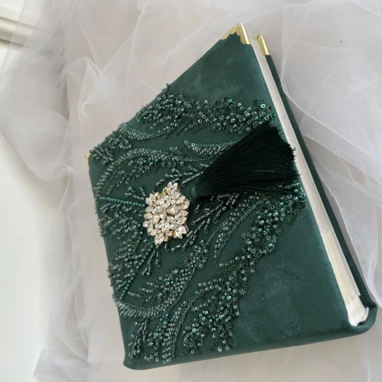 Фотоальбом свадебный, изумруд