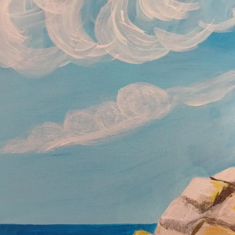 Картина Маяк с домиком