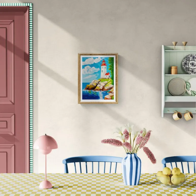 Картина Маяк с домиком