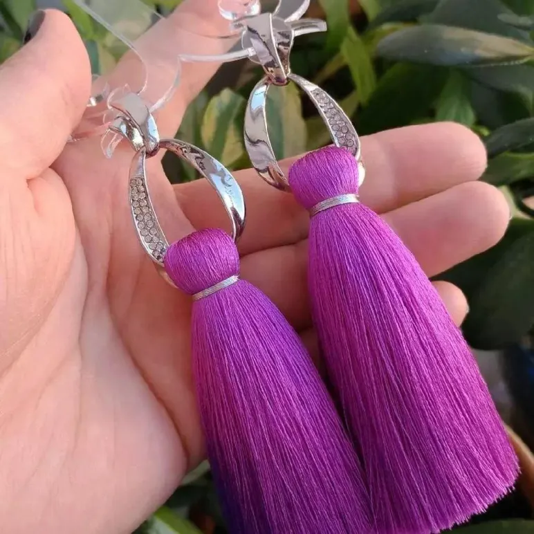 Серьги-кисти «Донна Сирень»