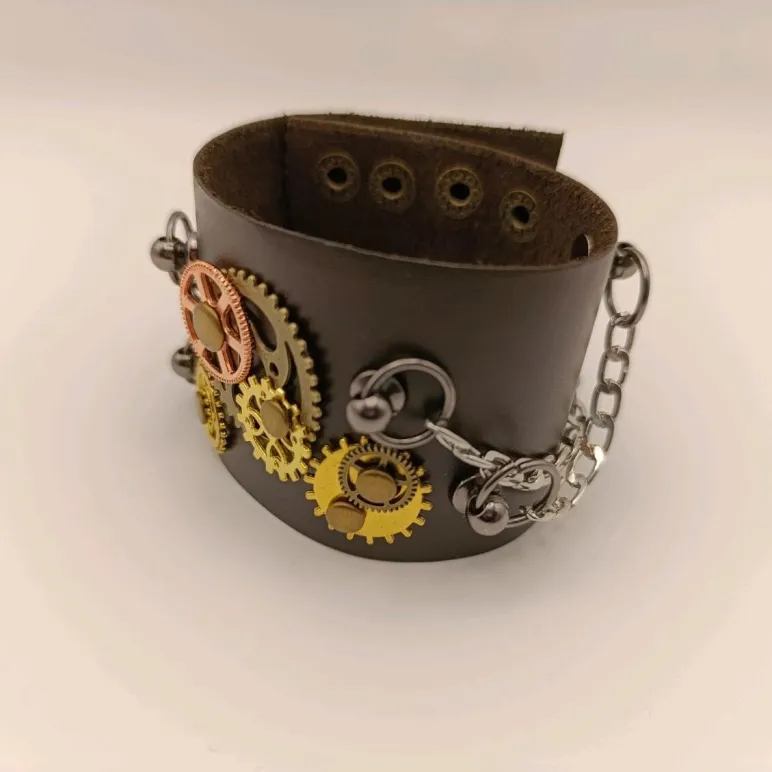 Браслет кожаный STEAMPUNK