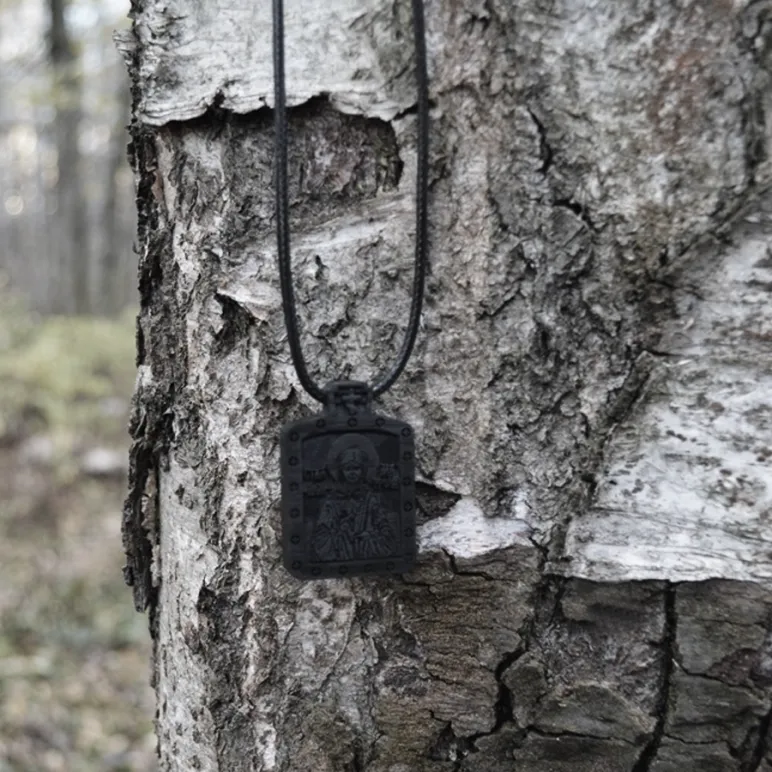 Икона нательная Матрона Московская с гайтаном