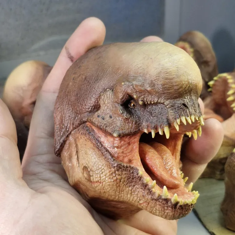 Д-рекс, голова-магнит, ручная работа, окрашенный