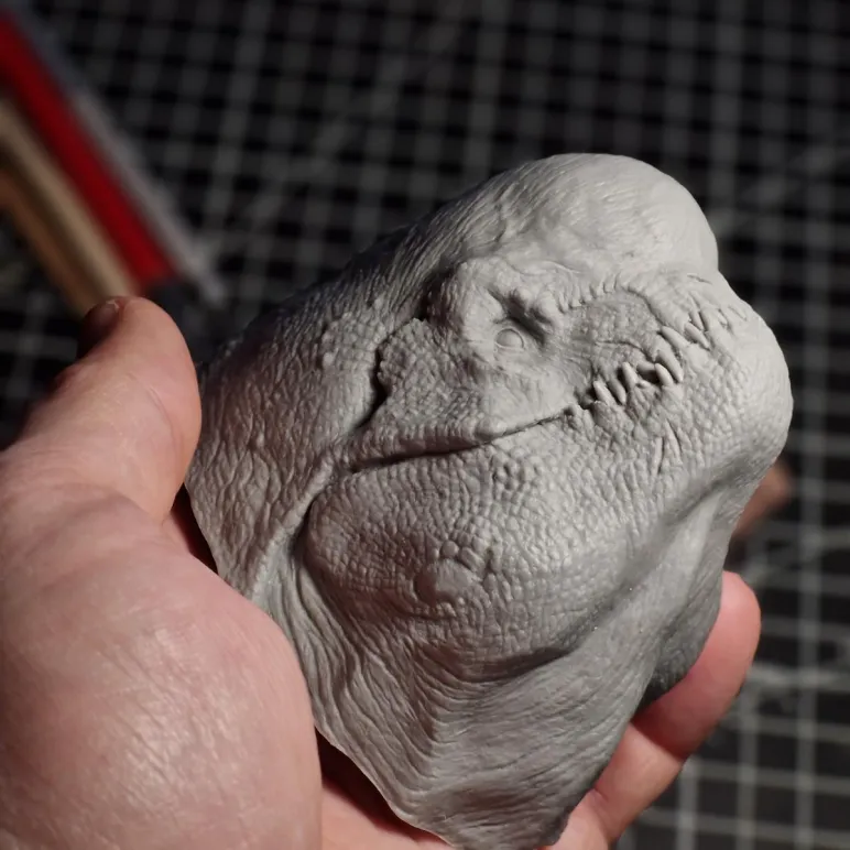 Д-рекс, голова-магнит, ручная работа