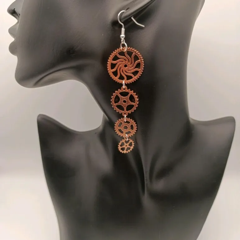 Серьги в стиле STEAMPUNK