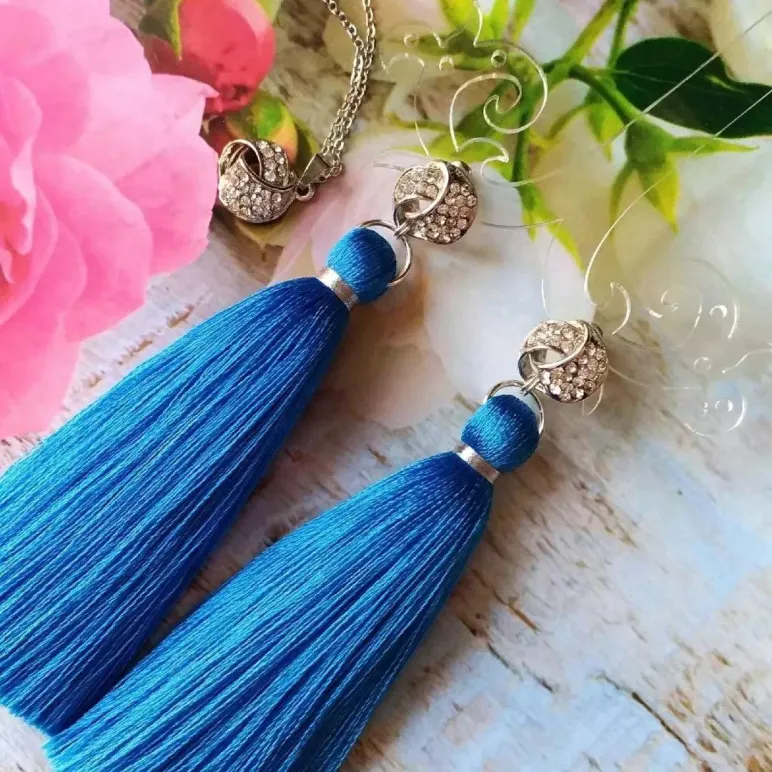 Серьги-кисти "В мечтах"