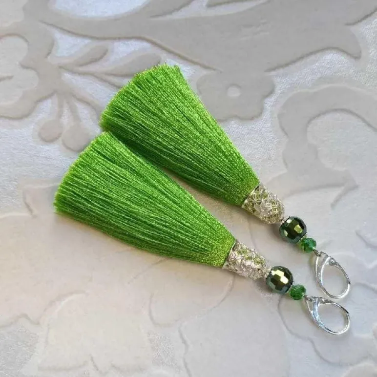 Серьги-кисти "Земные желания"