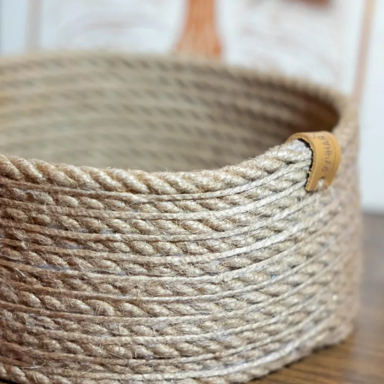 Корзина из джута 17 см х7,5 см