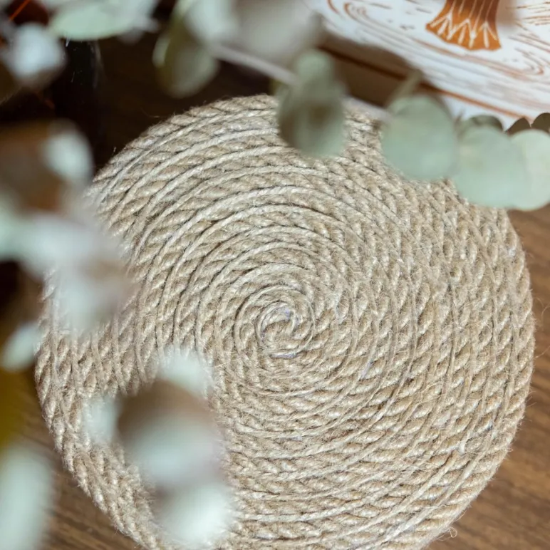 Корзина из джута 17 см х7,5 см