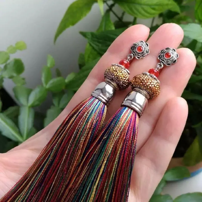 Серьги-кисти "Рио-Де-Жанейро"