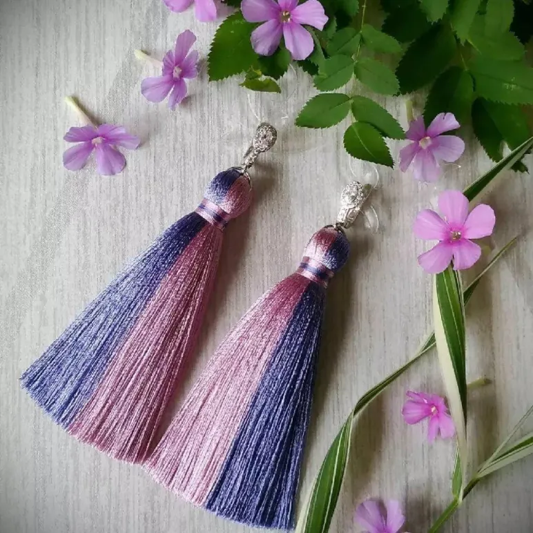 Серьги-кисти "Север-Юг"