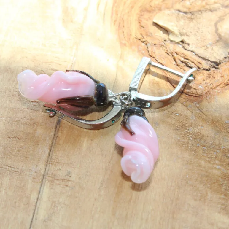 Серьги Бутоны роз