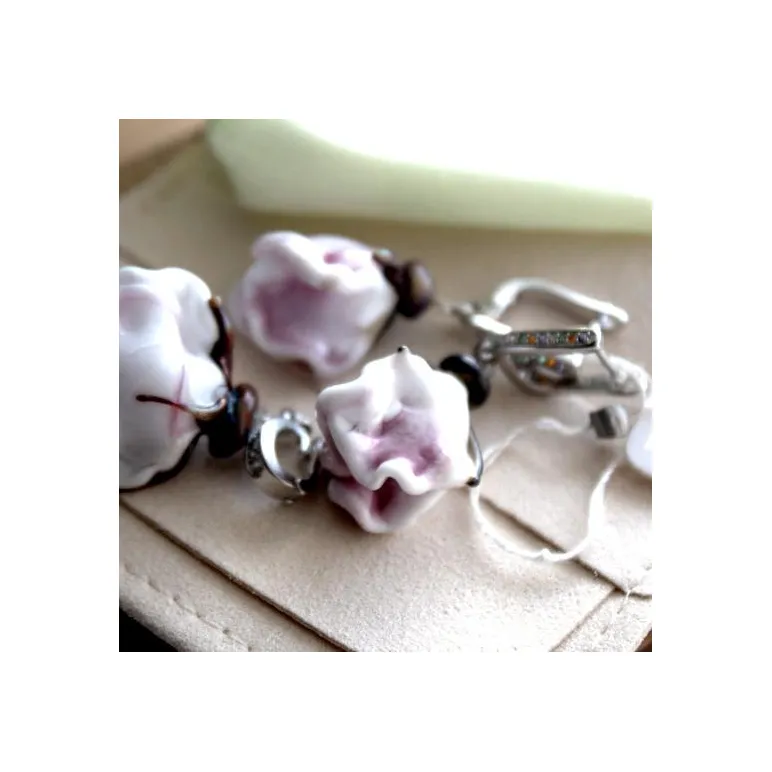 Комплект украшений "Нежные лепестки"