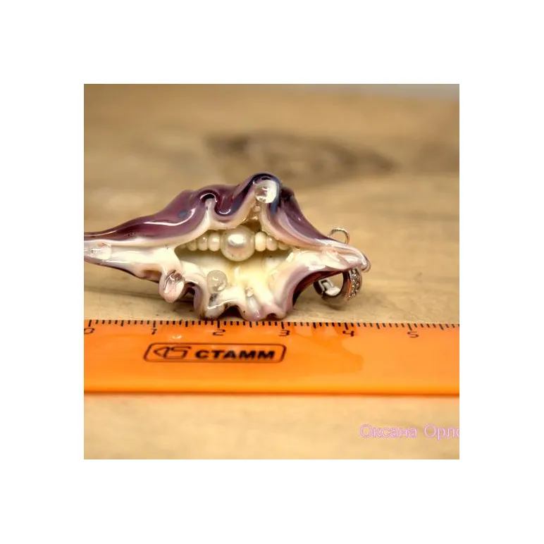 Комплект украшений "Зов океана" муранское стекло