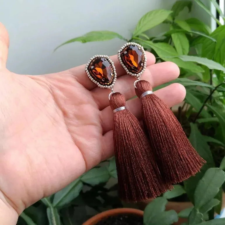 Клипсы "Теплая карамель"