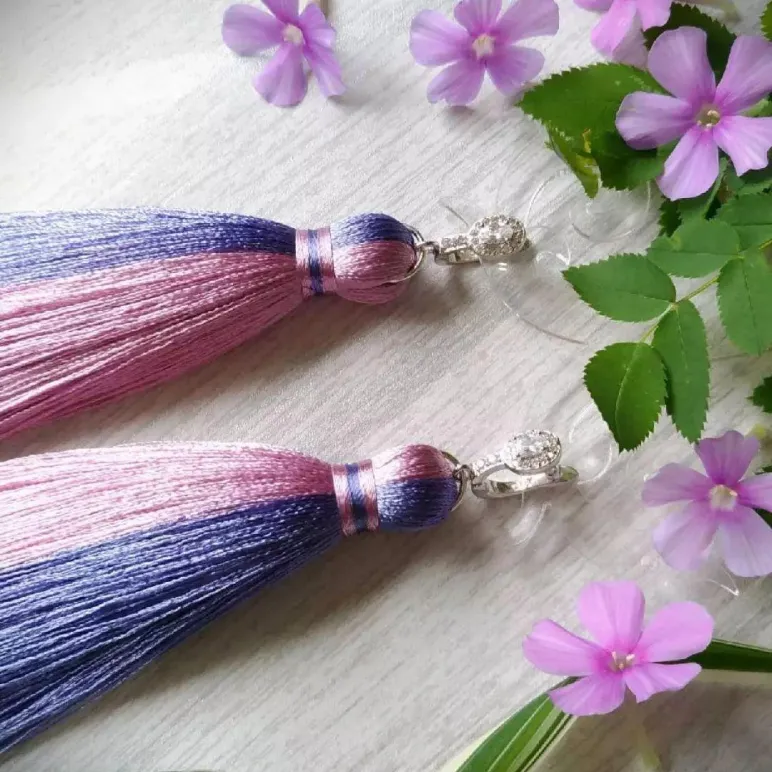 Серьги-кисти "Север-Юг"