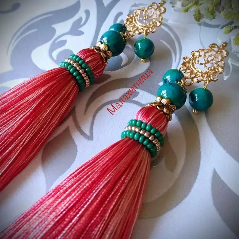 Серьги-кисти "Мулен Руж"