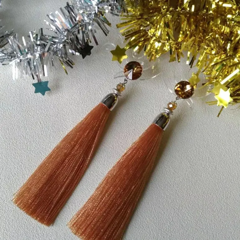 Серьги-кисти "Чудо для принессы"