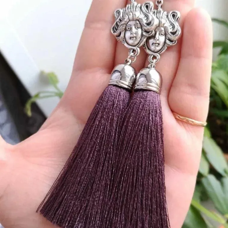 Серьги-кисти "Медуза Горгона"