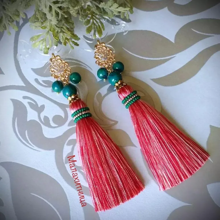 Серьги-кисти "Мулен Руж"