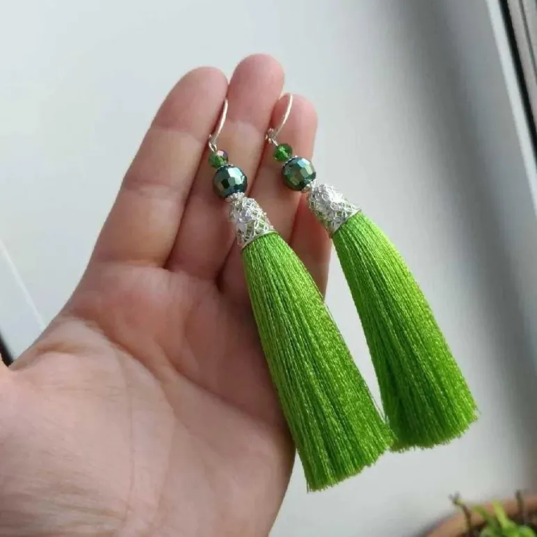 Серьги-кисти "Земные желания"