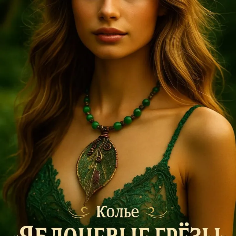 Колье "Яблоневые грёзы"