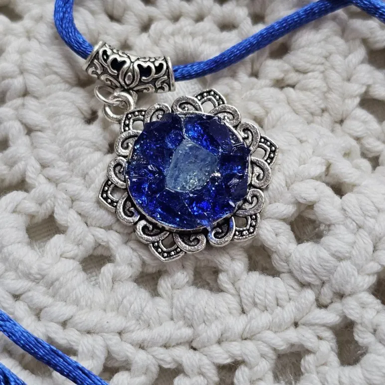 Кулон с аквамарином