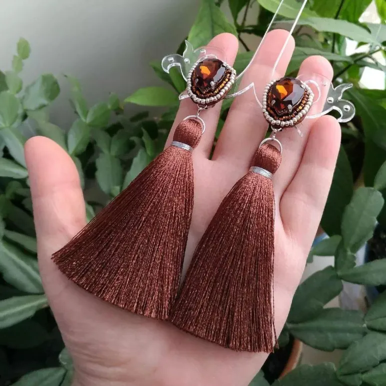 Клипсы "Теплая карамель"