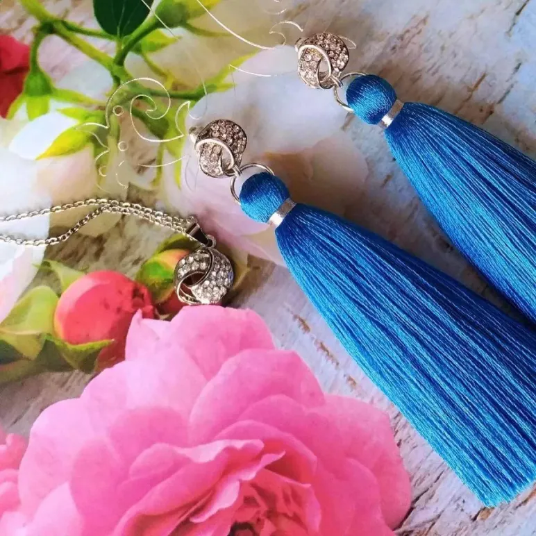 Серьги-кисти "В мечтах"