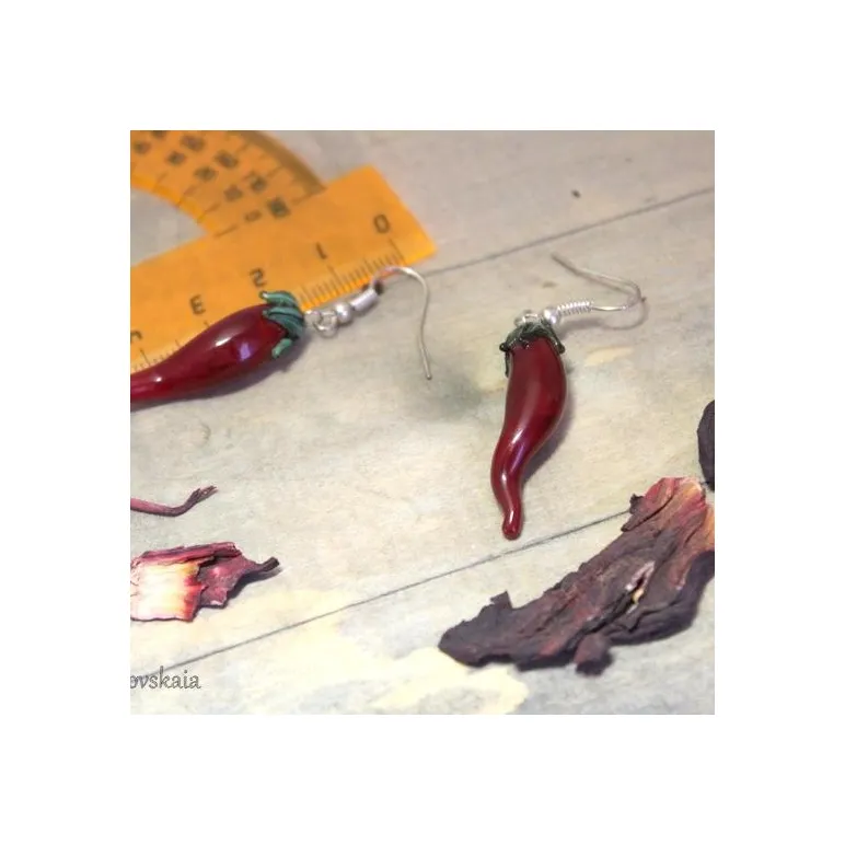 Серьги "Жгучий перчик"