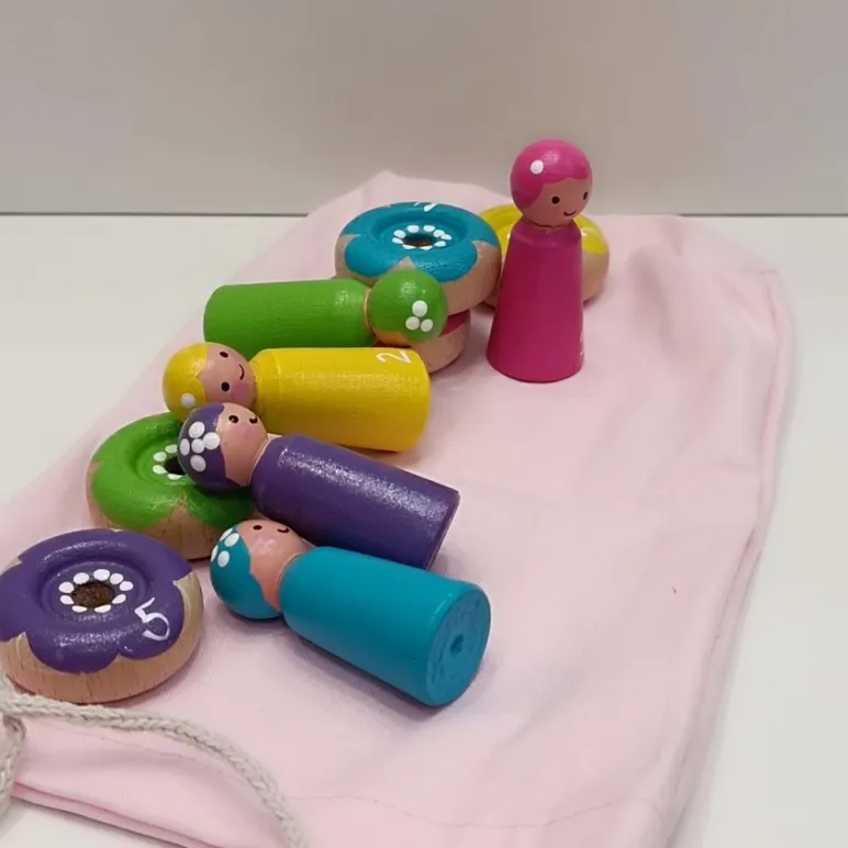 Монтессори-сортер Феечки, 5шт, дерево