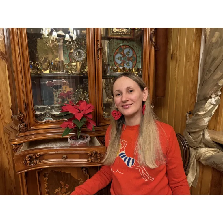 Сережки сердечки