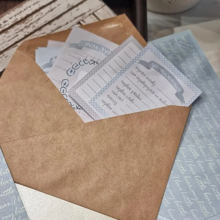 Фотоальбом ручной работы в подарочной упаковке с открыткой