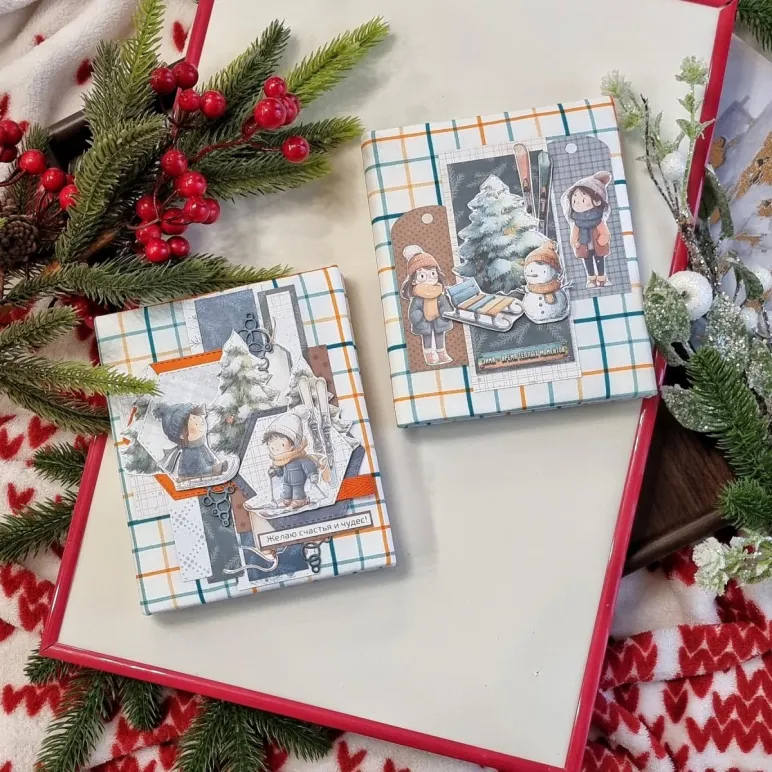 Фоторамка ручной работы на 4 фотографии