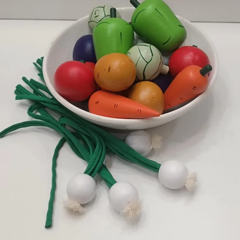 Счетный материал Овощи деревянные, 20шт